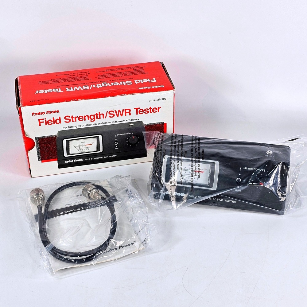 Radio Shack Field Strength SWR Tester 21-523 3-30 MHz 1000W Antenna Tuner Meter